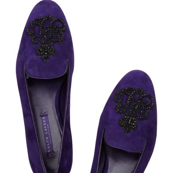 Ralph Lauren Shoes - RALPH LAUREN COLLECTION QUINLY SUEDE LOAFERS